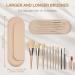 Silicone Makeup Brush Holder Travel Bag - Anti-Fall Magnetic Closure Cosmetic Storage in Khaki - Buy Online on GoSupps.com