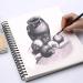 Artecho 9x12 Sketch Book - 100 Sheets, Spiral Bound, 60lb/90gsm, Acid Free Drawing Paper - Ideal for Kids, Teens, Adults - Buy Online on GoSupps.com