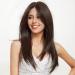 HAIRCUBE Lace Wigs Long Brown Middle Part Natural for Daily Life Brown L