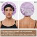 Satin Bonnet Silk Sleep Cap for Women | Adjustable Wide Band | Double Layer | A05-Lilac - Buy Online on GoSupps.com