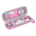 Do Yinsh travel case for Pro 1000 1500 7000 7500/ Philips Sonicare 4100 1100 6100 5300 Electric toothbrush portable hard -shell travel bag (pink)