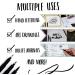 Craft 'n' Beyond Calligraphy Brush Pens Set - Pack of 3 Small, Medium, and Large Markers for Hand Lettering, Art Drawing, Sketching, Scrapbooking, Journaling - Beginner Kit with Fadeproof Black Ink - Buy Online on GoSupps.com