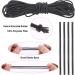 Swpeet 35Pcs Plastic Cord Locks with 11 Yards Elastic Cord - Adjustable Non-Slip Stoppers for Drawstrings, Shoelaces, Clothing - Buy Online on GoSupps.com