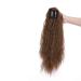 60cm Light Brown Wavy Claw Ponytail Hair Extension - Human Hair & Heat Resistant Synthetic - Buy Online on GoSupps.com