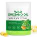 Wild Oregano Oil Softgels with Black Seed Oil - 6 000mg per Serving | 120 Capsules | Plant Based Non-GMO & High Carvacrol (165mg) + Naturally Supporting Vitality (1 Pack) 120 Count (Pack of 1)