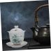 PRETYZOOM 1 Set Hand-Painted Cup Teacup Teaware Decoration Teapot Retro Ware with Lid Size Bowl White Covered - Buy Online on GoSupps.com