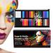 Whnbuij Body Paint Pigment Powder - Safe Face & Body Paint Kit Face Paint Kit Makeup 26 Colours For Adults Day