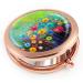 iampanda Compact Rose Gold Mirror for Women - Portable Round Makeup Mirror with 2X Magnifying for Purse - Watercolor Nature Landscape Floral Design - Buy Online on GoSupps.com