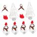 Mikinona 6 Set Drink Container Candy Bottle Christmas Tree Shape Juice Christmas Water Bottles The Pet