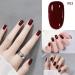 TBeautfave Burgundy Deep Red Nail Varnish Quick Dry & Long Lasting Nail Varnish Classic Nail Polish Non-Toxic Water Based Natural Nail Polish for DIY Nail Art No Need Cure CherryRed - Buy Online on GoSupps.com