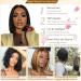 10 Inch Short Bob Human Hair Lace Front Wig for Black Women - Glueless T-Part 13x5 Lace Frontal Bob Wig 180% Density - Buy Online on GoSupps.com