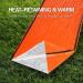 3-in-1 Outdoor Emergency Survival Kit | Heat Reflective Thermal Raincoat & Sleeping Bag Tent Set - Perfect for Camping - Orange - Buy Online on GoSupps.com