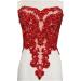 Handmade Rhinestone Lace Bodice Applique in Red - Dress Accessory - Buy Online on GoSupps.com
