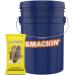 SMACKIN' Sunflower Seeds | Roasted Jumbo Sunflower Seeds | 54 Bag Seed Bucket | 1.5 Ounce Flavored Sunflower Seeds | Small-Batch American Made Sunflower Seeds (Garlic Parmesan)