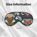 Buy SSIMOO Many Hedgehogs Soft Sleep Eye Mask | Female Breathable Eye Patch for Travel & Relaxation - Black - Buy Online on GoSupps.com