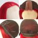 Missyvan Ruby Red Long Straight Synthetic Wig - Natural Look, Heat Resistant Fiber, Middle Parting - Buy Online on GoSupps.com