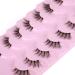 JIMIRE Half Lashes - 7 Pairs Pack Natural Crossed Handmade False Eyelashes | Wispy Fluffy Light Volume | Clear Band | 3-12MM - Buy Online on GoSupps.com