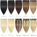 ROSEBUD Clip in Hair Extensions 12 27# Dark Blonde REMY Human Hair 8Pcs 18 Clips 60g/Set - Pack of 1 - Buy Online on GoSupps.com