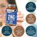 High Strength Zinc Capsules 50mg - 180 Vegan Capsules (6 Month Supply) Chelated Zinc for Immune System, Hair, Skin, Bones, Nails Nutrabytes - Buy Online on GoSupps.com