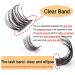 D.I.Y. Volume Individual Lash Clusters - D Curl Fluffy Lashes with Clear Band - Cluster Lashes-FD02(12-16mm) - Buy Online on GoSupps.com