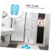 MAGICLULU 2 Pairs Slippers Quick Drying Shower Slippers Green Home Indoor Slippers Non Dorm Shoes Gym Foot Spa Soak Tub Shower Footware Massaging Travel Pvc Household Plastic Barrel 26.5x9.8cm 9.5x3pcs Bluex3pcs - Buy Online on GoSupps.com