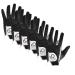 Finger Ten New Mens RainGrip Hot Wet Weather Comfort Extra Value Left Hand LH and Right Hand RH Durable Golf Gloves Value 6 Pack Black Small Left