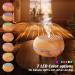 Simpeak 550ml Aroma Diffuser - Wood Essential Oil Ultrasonic Humidifier with Remote Control | Aromatherapy & Scents - Light Brown - Buy Online on GoSupps.com