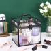 Noverlife Portable Clear Train Case for Cosmetics & Toiletries - Travel Makeup Organizer with Latches & Handle - Professional Storage Box for Makeup Tools and Bathroom Accessories - Buy Online on GoSupps.com