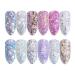 Leeqbcr Nail Art Sequins - 1 Box of 12 Grille Accessories for DIY Nail Art Decoration & Crafts - Buy Online on GoSupps.com