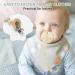 CLdy Silicone Pacifier Chain - 2 Dinosaur Pattern Clips for Boys & Girls | Soft Flexible High Robustness | Perfect Baby Accessory in Green/Naked Pink - Buy Online on GoSupps.com