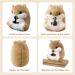 MUZIRI KINOKOO Plush Hamster Pillow Blanket | Cute Office Nap Blanket | Foldable TV Sofa Throw | Soft Stuffed Toy Blanket | Light Coffee - Buy Online on GoSupps.com