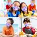 Kids KN95 Masks 30Pcs- Cute Design, 5 Ply, Breathable, 95% Filter Efficiency, Elastic Earloop, Nose Clip - Tie Dye for Boys and Girls - Buy Online on GoSupps.com
