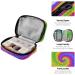 Weekly 7 Day Pill Case Bag - Travel Pill Organizer with 8 Small Pill Boxes | Colorful Tie Dye Design - Buy Online on GoSupps.com
