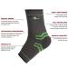 ABIRAM Foot Sleeve Pair with Compression Wrap Ankle Brace - Green Medium | Arch, Ankle Support for Sprained Foot, Tendonitis, Plantar Fasciitis - Ideal for Football, Basketball, Volleyball, Running - Buy Online on GoSupps.com