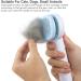 GOSCIEN Self Cleaning Pet Grooming Brush for Dogs & Cats | Removes Loose Fur, Tangles, & Dirt | Stable Thicker Bristles | Great for Medium Long Hair | Blue - Buy Online on GoSupps.com