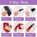 Senvenski Nail Foil Glue Gel Set - 7.3ml x2 Transfer Gel for Nail Art Stickers, Soak Off Formula - DIY Manicure Kit TB007 - Buy Online on GoSupps.com