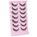 JIMIRE 3D Fluffy False Eyelashes 7 Pairs - Demi-wispies Natural Look Cat Eye Faux Mink Lashes 15MM D Curl Wispy Fluttery Eyelashes with Clear Band - Buy Online on GoSupps.com