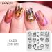Kads 4PC Animal & Floral Nail Art Stamp Plates Set - Mermaid Guitar & Panda Patterns for Fashionable Manicure Design - Buy Online on GoSupps.com