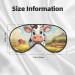 Cartoon Milk Cow Print Unisex Sleep Mask | Double-Sided Eye Mask for Sound Sleep & Skin Care - Buy Online on GoSupps.com