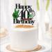 Weed Themed 40th Happy Birthday Cake Topper - Weed Themed Birthday Party 420 Themed Party Dope Decoration Unisex - LIANGSS - Buy Online on GoSupps.com