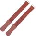 GORGECRAFT 2Pcs 19x2Inch Straight Razor Strop Leather Knives Sharpening Straps Saddle Brown PU Leather Barber Cowhide Kit Iron Clasp for Men Daily Barber Shop Supplies Accessories