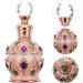 Lurrose Antique Perfume Bottle Crystal Perfume Bottle Vintage Empty Glass Perfume Bottle Refillable Essential Oil Bottle for Home Travel 15ml Rose Gold 15 ml - Buy Online on GoSupps.com