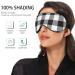 Haskirky Light Blocking Eye Mask | Breathable & Adjustable for Adults | Perfect for Travel, Yoga, Meditation & Office | Deep Sleep Goodies | White Black Buffa - Buy Online on GoSupps.com