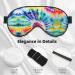 Beautiful World Rainbow Tribe Print Unisex Sleep Mask | Double-Sided Eye Mask for Sound Sleep & Skin Care | International Shipping Available - Buy Online on GoSupps.com