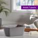 McKesson Plastic Wash Basin - 7 qt - Rectangle Design - 1 Count - Pack of 1 - Buy Online on GoSupps.com