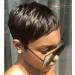 HOTKIS Human Hair Short Pixie Cut Wigs for Black Women Short Cut Wigs Short Black Brazilian Virgin Hair Wigs (Natural)