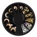Mezerdoo 1 Wheel Moon Design Nail Rivet Studs Metal Alloy Nail Art Decorations 3D DIY Nail Stickers Jewelry Punk Crystal Rhinestone Nail Charms