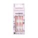 KISS LoveShackFancy x imPRESS Press-On Manicure Limited Edition  Style Blushing Lavender Medium Almond Pink Press-On Nails  Includes Prep Pad  Mini Nail File  Cuticle Stick  & 30 Fake Nails