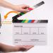 Rustark Acrylic 10x12 Movie Film Clap Board with Dry Erase Surface - Professional Studio Director Clapper Board Set with 5 Erasable Pens - Buy Online on GoSupps.com