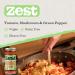 Zest Vegan Tomato Mushroom & Green Pepper Pasta Sauce Pack of 6 x 340g Vegan Gluten Free - Buy Online on GoSupps.com